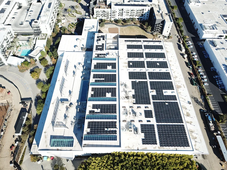 Exterior rapid shutdown switch for 567 kW commercial solar — LAFD required, Chatsworth CA