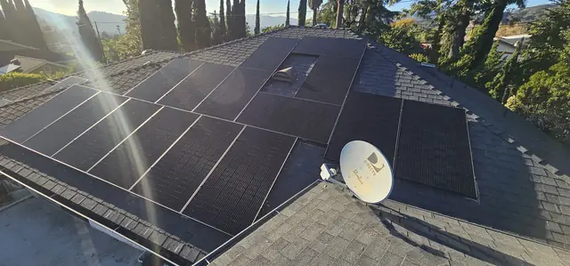 Residential PV system installed in Altadena, CA