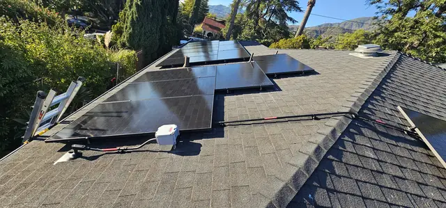 Rooftop solar installation by Cali Energy in Altadena, CA