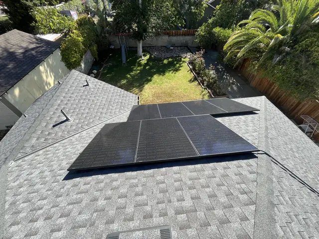 Rooftop solar installation by Cali Energy in Altadena, CA