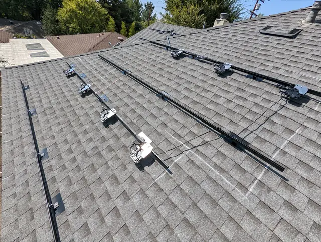 Completed residential solar project in Altadena, CA