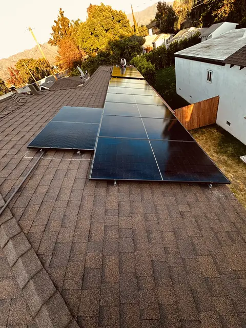 Residential PV system installed in Burbank, CA
