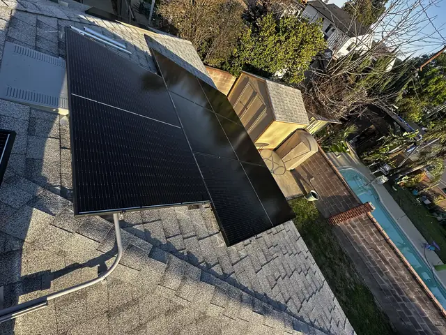 Rooftop solar installation by Cali Energy in Burbank, CA