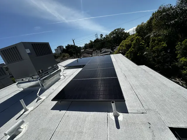 Completed residential solar project in Burbank, CA