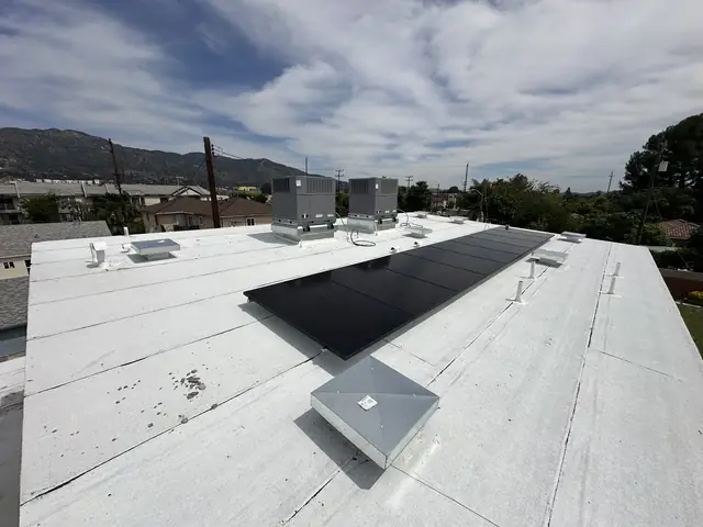 Completed residential solar project in Burbank, CA