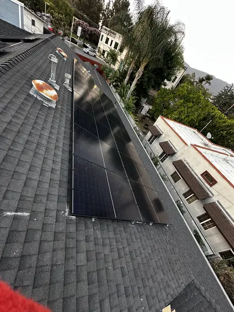 Completed residential solar project in Burbank, CA