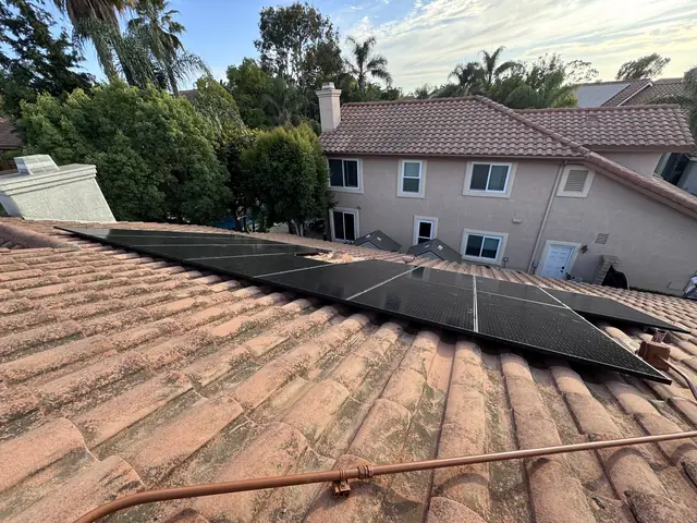 Solar array close-up in Camarillo, CA