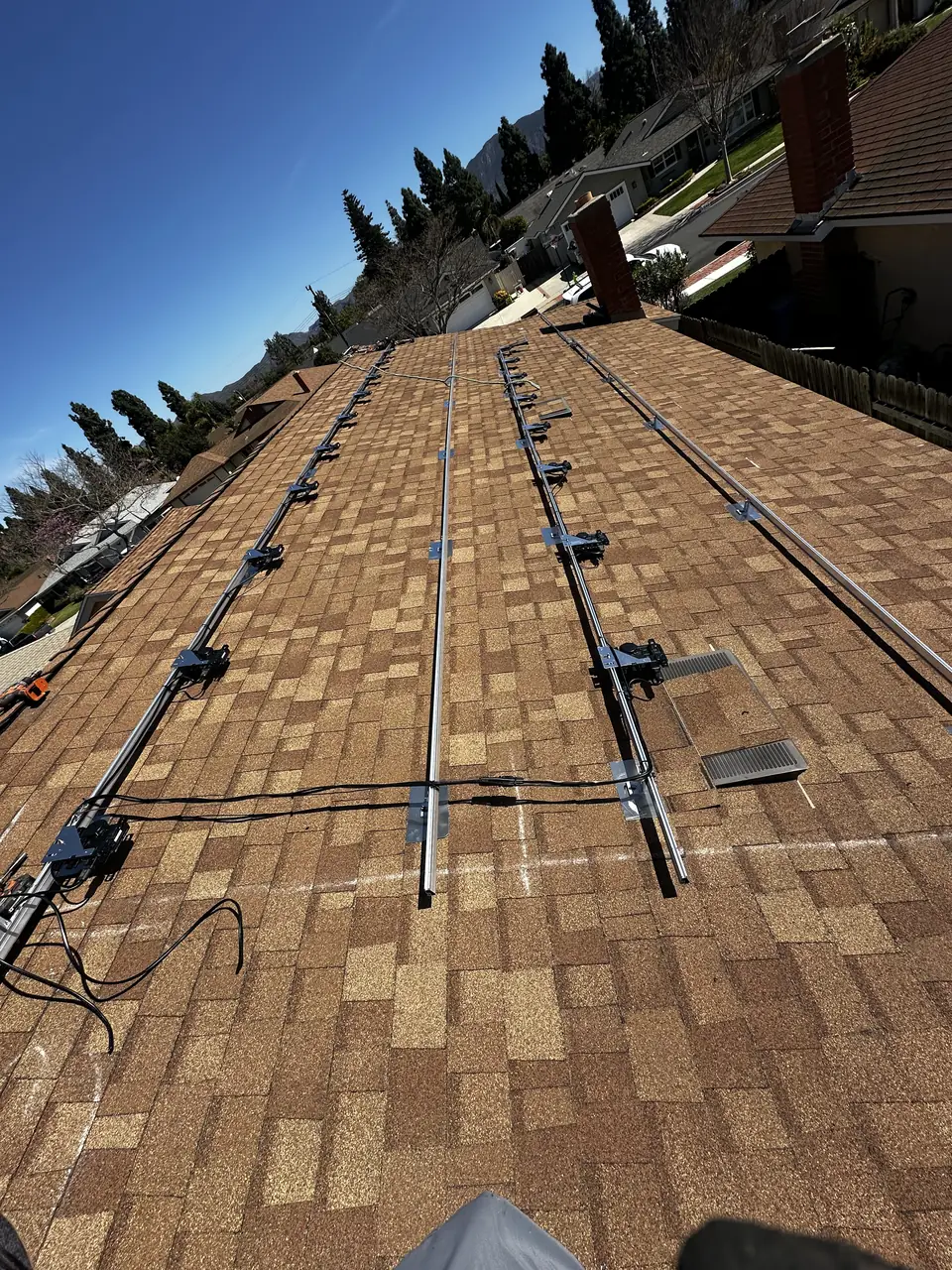 Solar array close-up in Camarillo, CA
