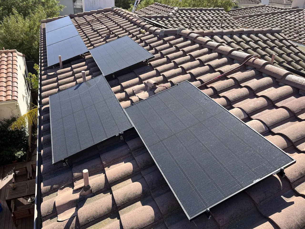 Cali Energy solar installation on a tile roof in Camarillo, California
