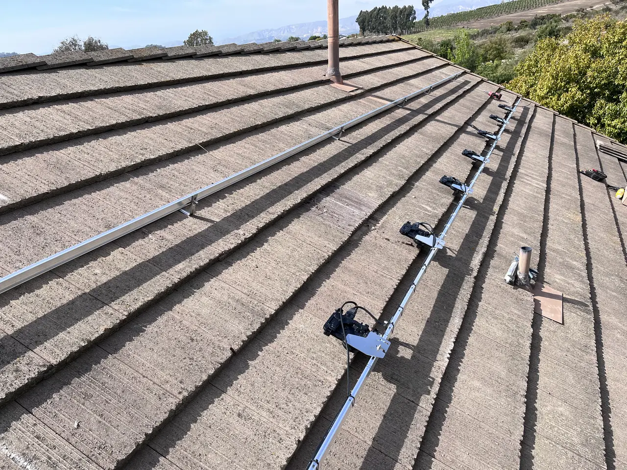 Solar array with Enphase microinverters in Camarillo