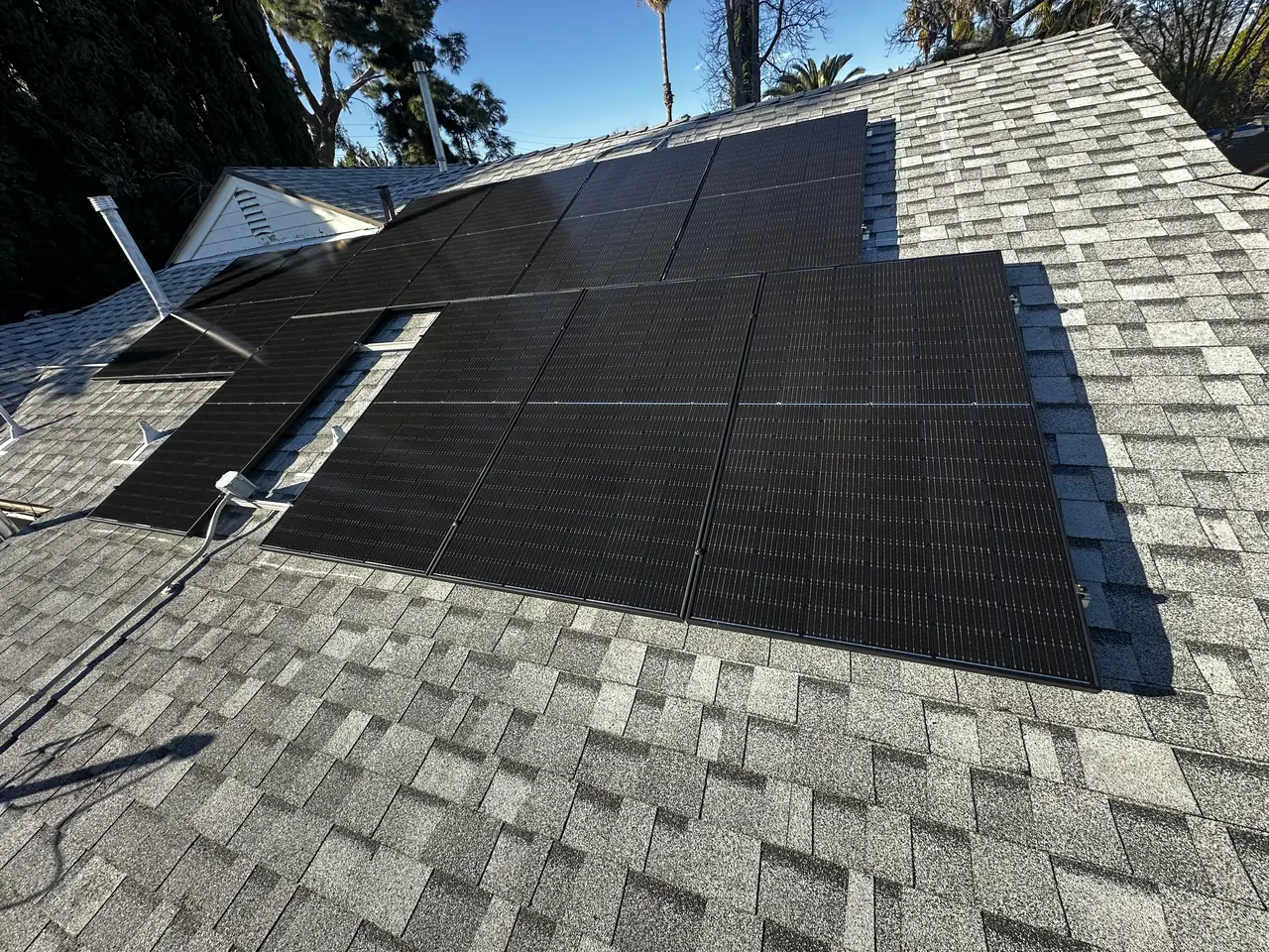Completed residential solar project in Canoga Park, CA