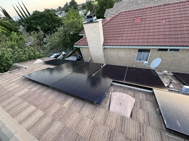 Residential PV system installed in Canoga Park, CA