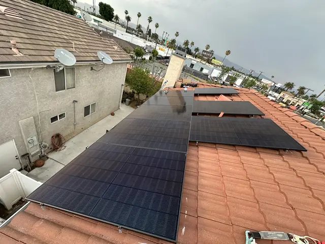 Residential PV system installed in Canoga Park, CA
