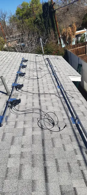 Completed residential solar project in Canoga Park, CA