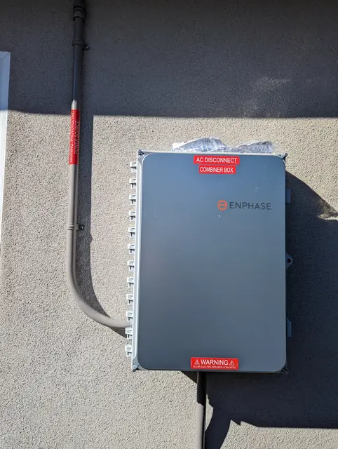 Finished rooftop solar panels on a Canoga Park home