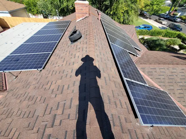Completed residential solar project in Canoga Park, CA