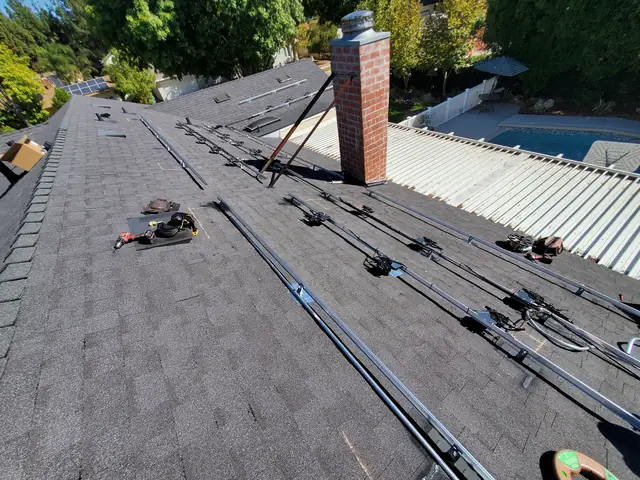 Rooftop solar installation by Cali Energy in Canoga Park, CA