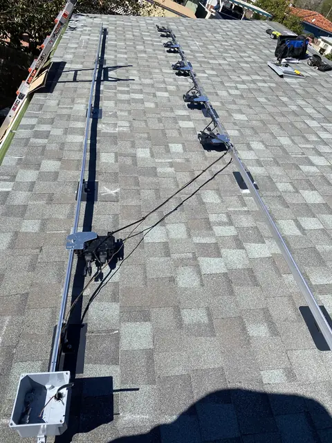 Rooftop solar installation by Cali Energy in Canoga Park, CA