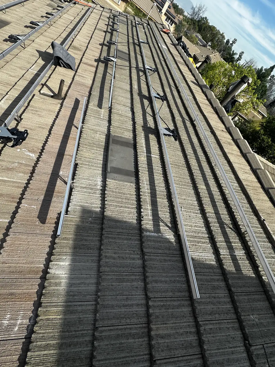 Rooftop solar installation by Cali Energy in Canoga Park, CA