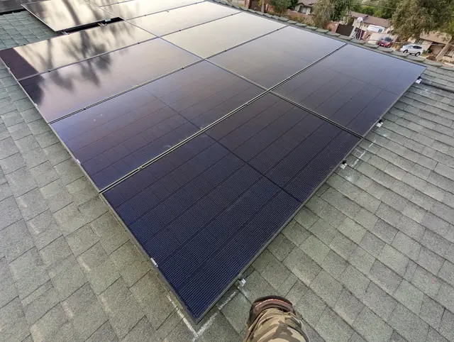 Rooftop solar installation by Cali Energy in Chatsworth, CA