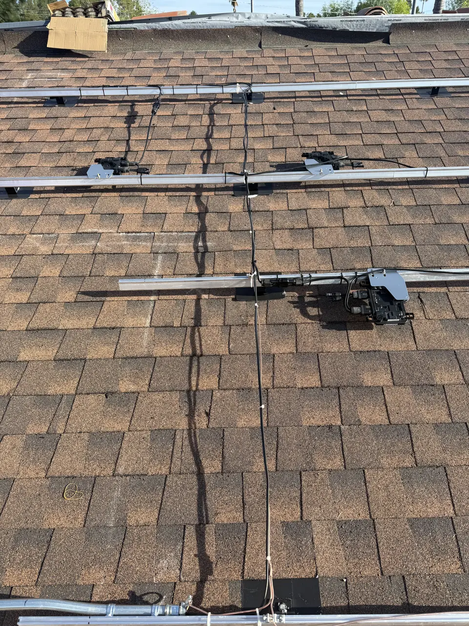 Cali Energy solar installation on a re-decked roof in Chatsworth, California