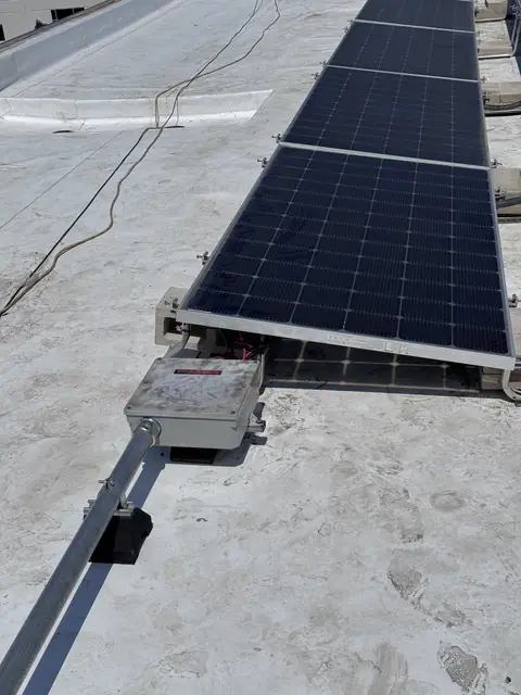 Solar array close-up in Chatsworth, CA