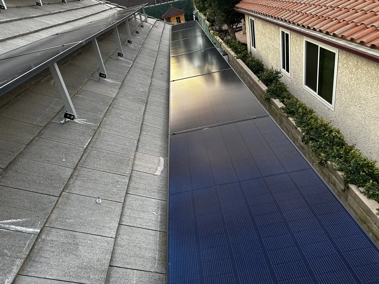 One roof. Four arrays. Two angles