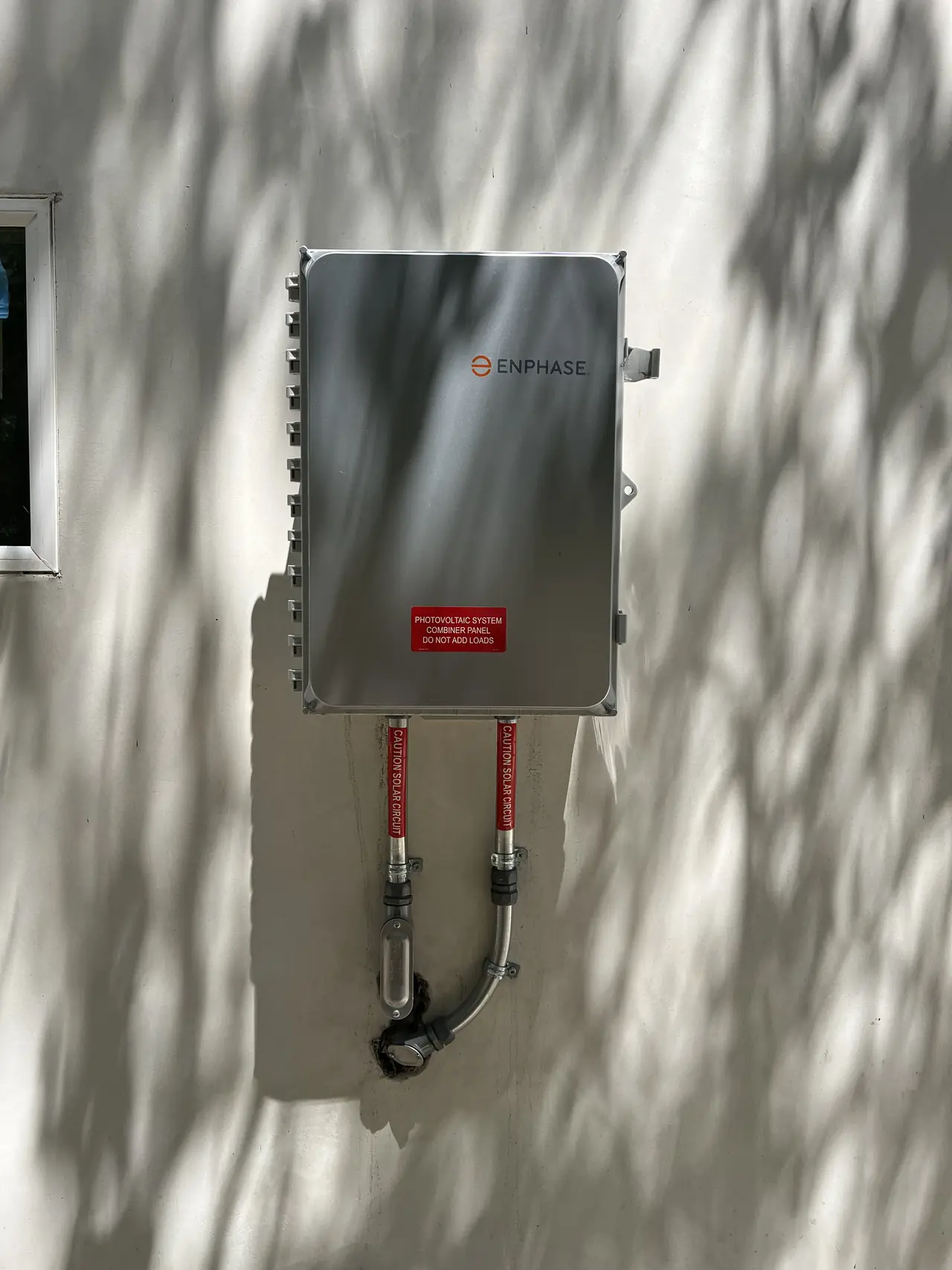 Service equipment and disconnect on an exterior wall, Chatsworth
