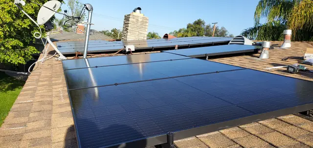 Completed residential solar project in Covina, CA