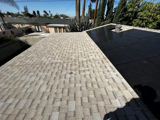 Completed residential solar project in Covina, CA