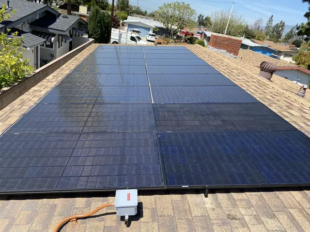 Residential PV system installed in Covina, CA