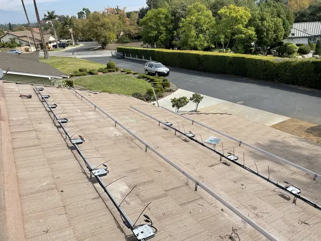 Completed residential solar project in Covina, CA