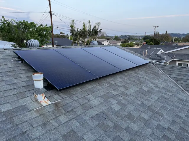 Rooftop solar installation by Cali Energy in Covina, CA