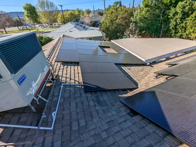 Completed residential solar project in Encino, CA