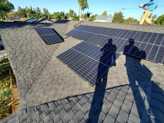 Home solar installation in Encino, CA