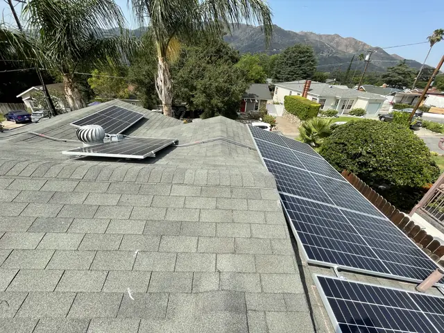 Rooftop solar installation by Cali Energy in Glendale, CA
