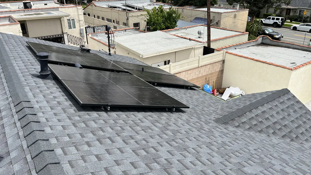 Cali Energy solar installation with Enphase microinverters in Glendale, California