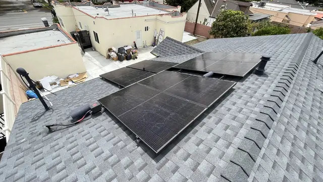 Home solar installation in Glendale, CA