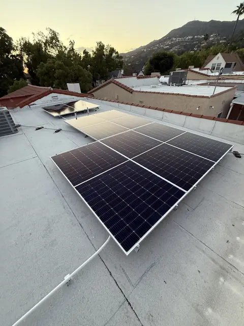 Residential PV system installed in Glendale, CA