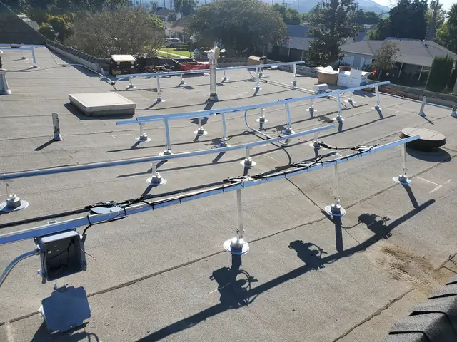 Rooftop solar installation by Cali Energy in Glendale, CA