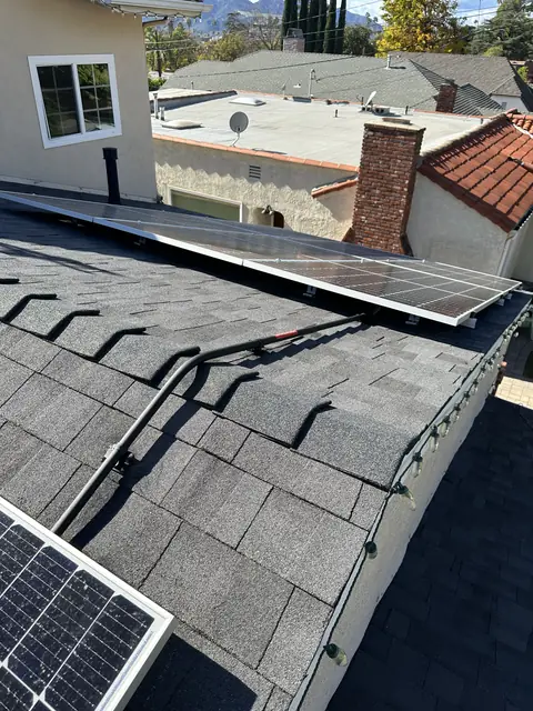 Rooftop solar installation by Cali Energy in Glendale, CA