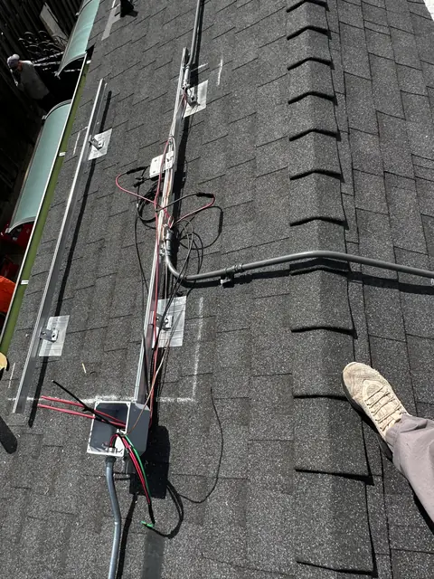Completed residential solar project in Glendale, CA