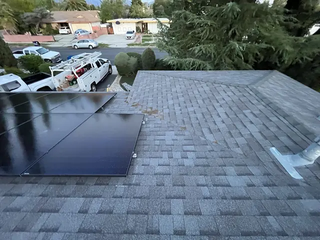 Rooftop solar installation by Cali Energy in Granada Hills, CA