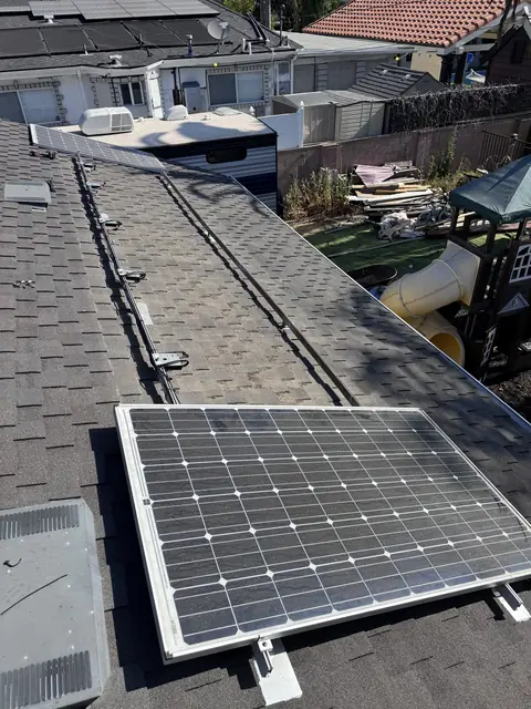 Rooftop solar installation by Cali Energy in Granada Hills, CA