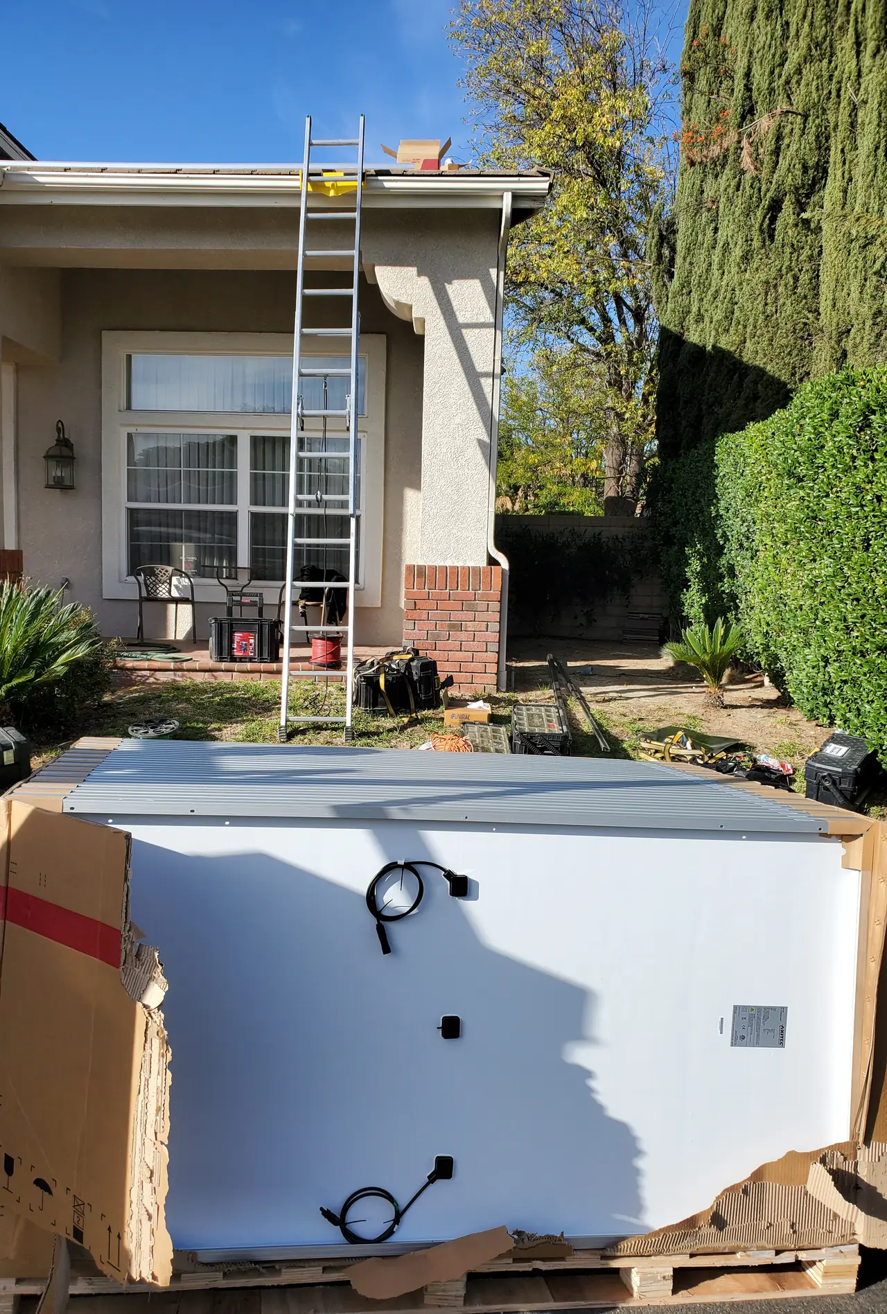 Five years in, the inverter came off the wall