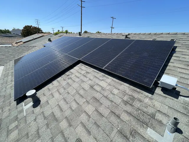 Residential PV system installed in Lakewood, CA