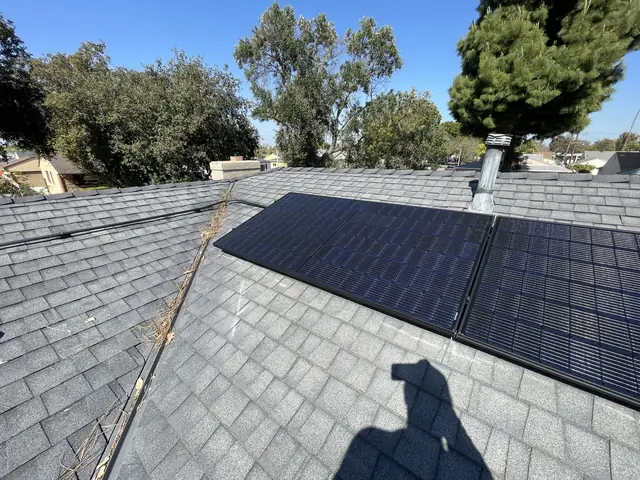 Residential PV system installed in Lakewood, CA