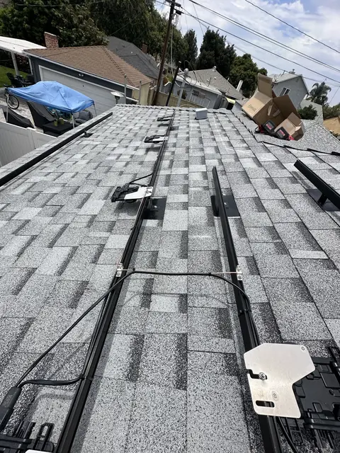 Completed residential solar project in Lakewood, CA