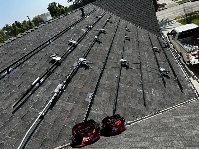 Home solar installation in Long Beach, CA