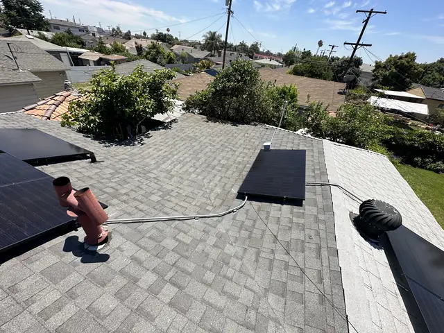 Home solar installation in Long Beach, CA